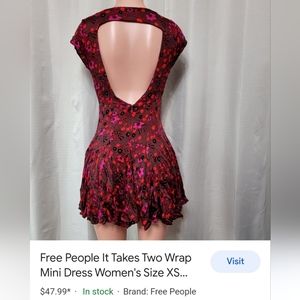 Free People mini wrap dress
